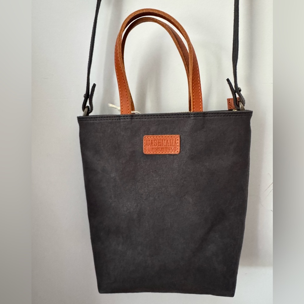 🆕 Uashmama - Nina Crossbody Bag - Black with Brown Straps